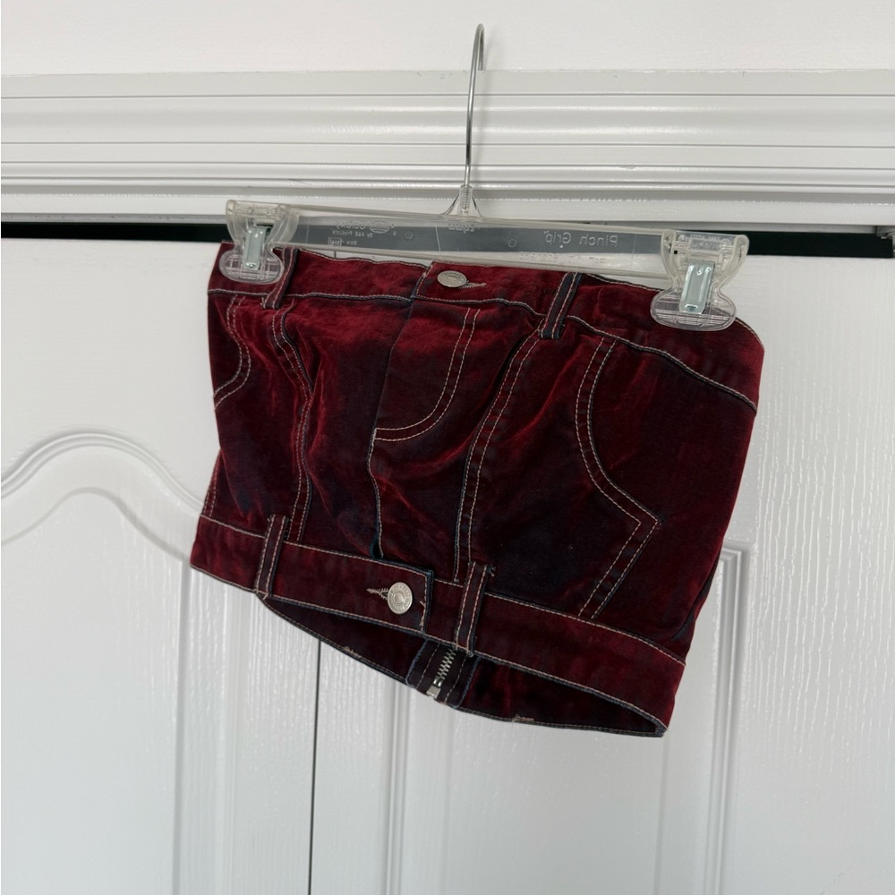 Velvet Burgundy Top